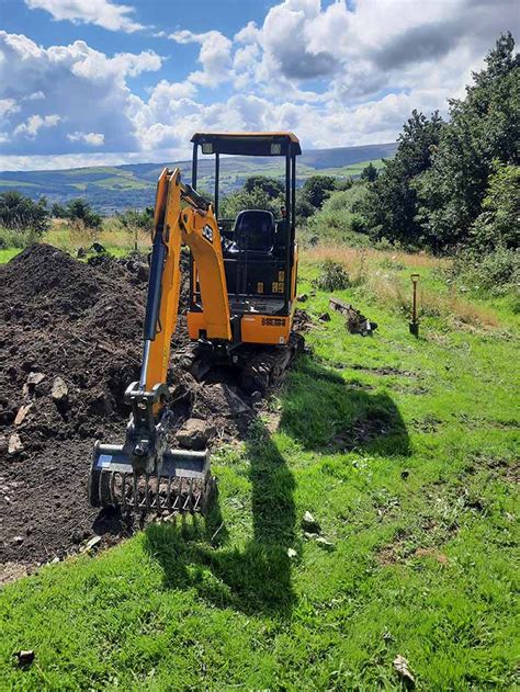 mini digger and driver hire devon|mini excavator hire with operator.